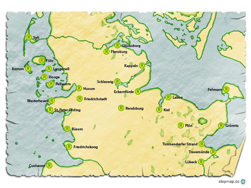 Karte von Schleswig-Holstein